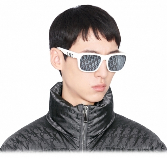 Christian Dior B23 S2F White Monogram Logo Sunglasses New in Box! - Picture 3 of 7